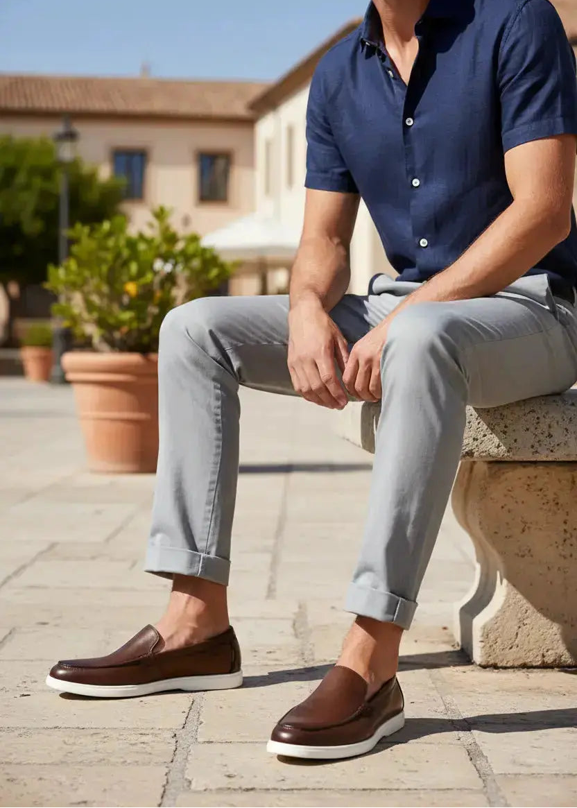 Mocassins Laurent V Cognac