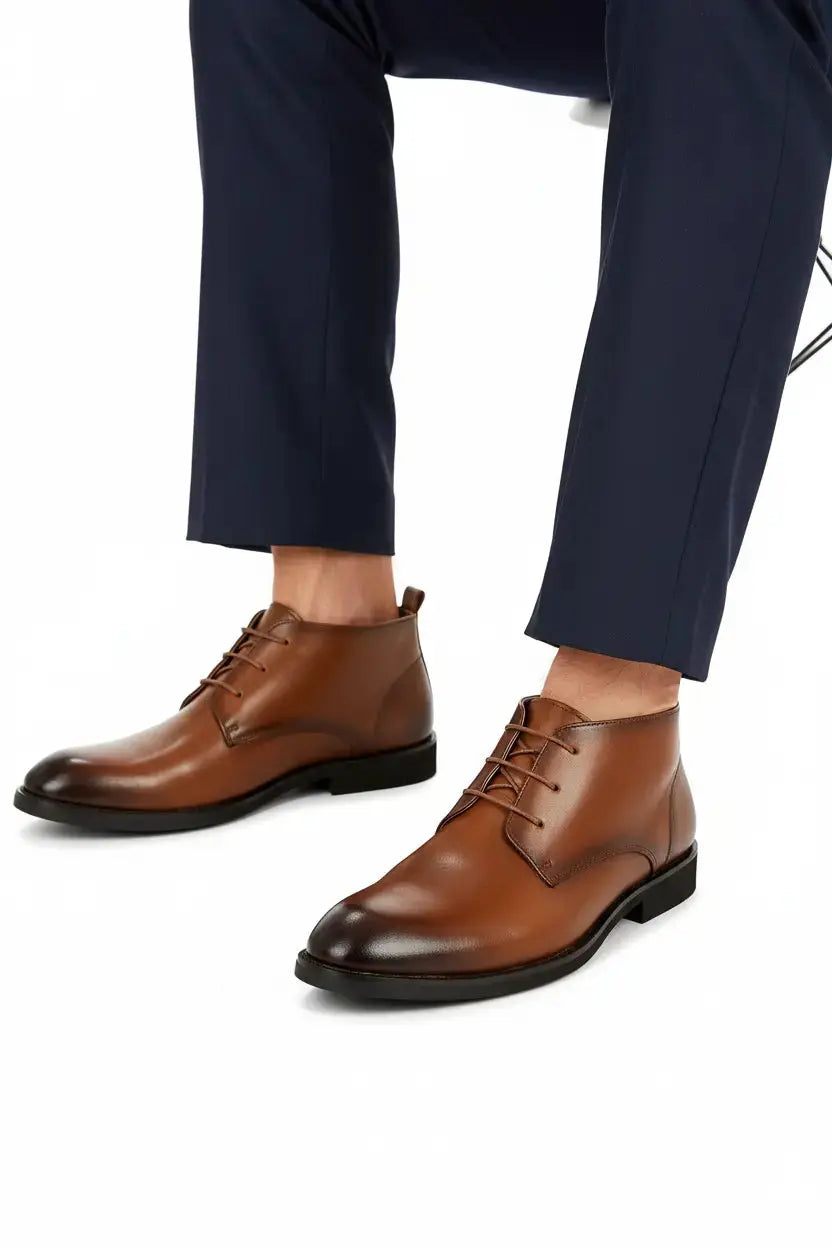 Bottines Chukka Charles Cognac