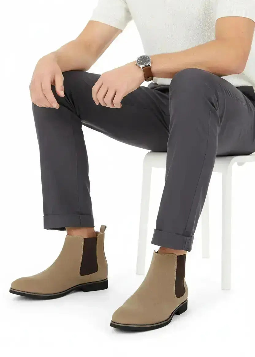 Bottines Chelsea Karl Beige