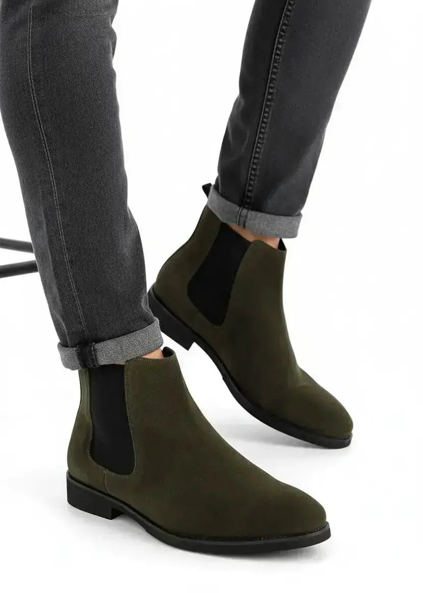 Bottines Chelsea Karl Olive
